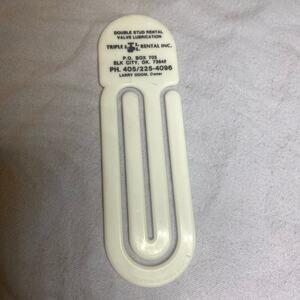 Triple L Rental Inc Elk City OK Vernco IA Jumbo Clip Big White Hong Kongi Vintag